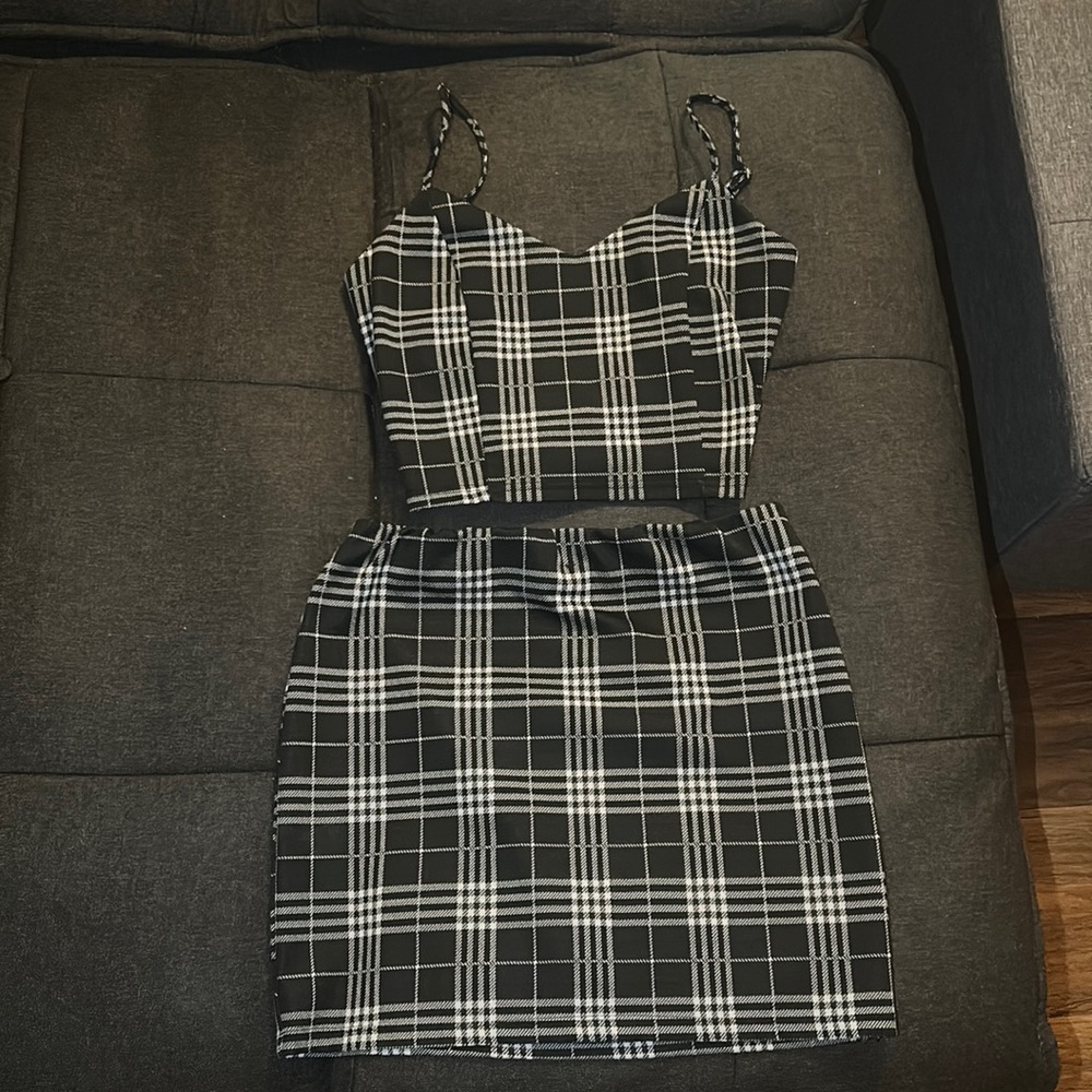 Cute plaid set